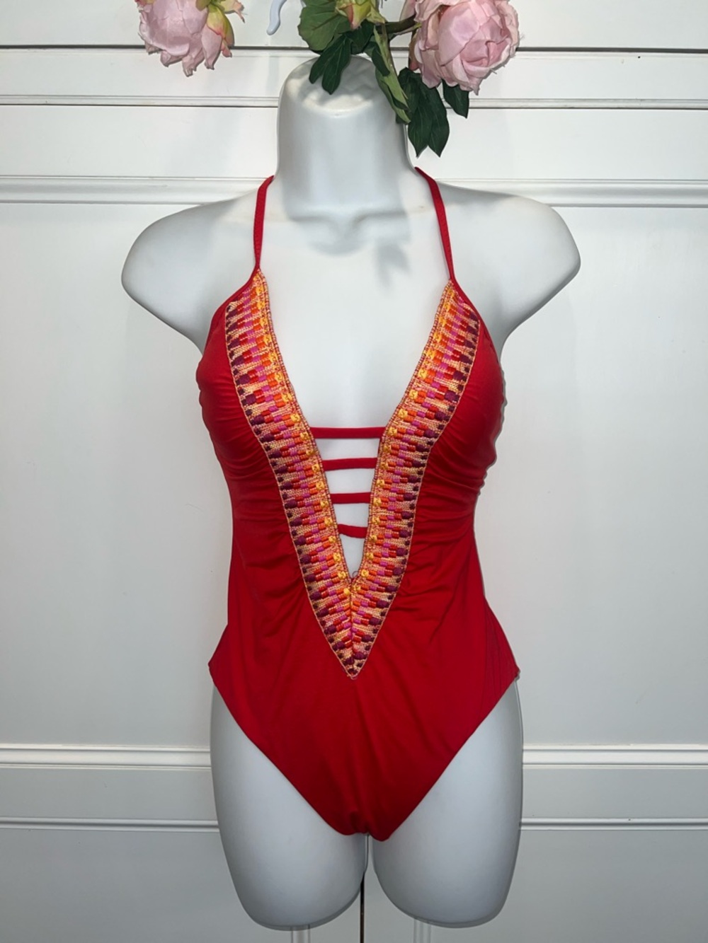 Becca Swimsuit 🍓🐠with Multicolor Trimo - Picture 2 of 9